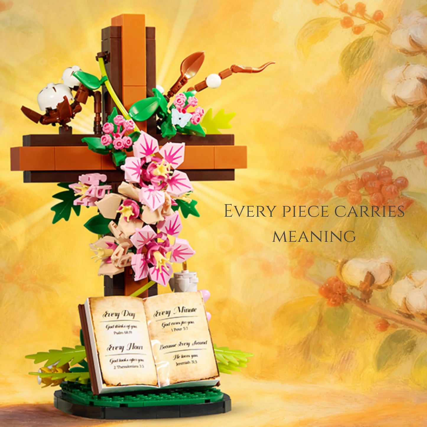 Cross & Bible Building Block Set - DIY