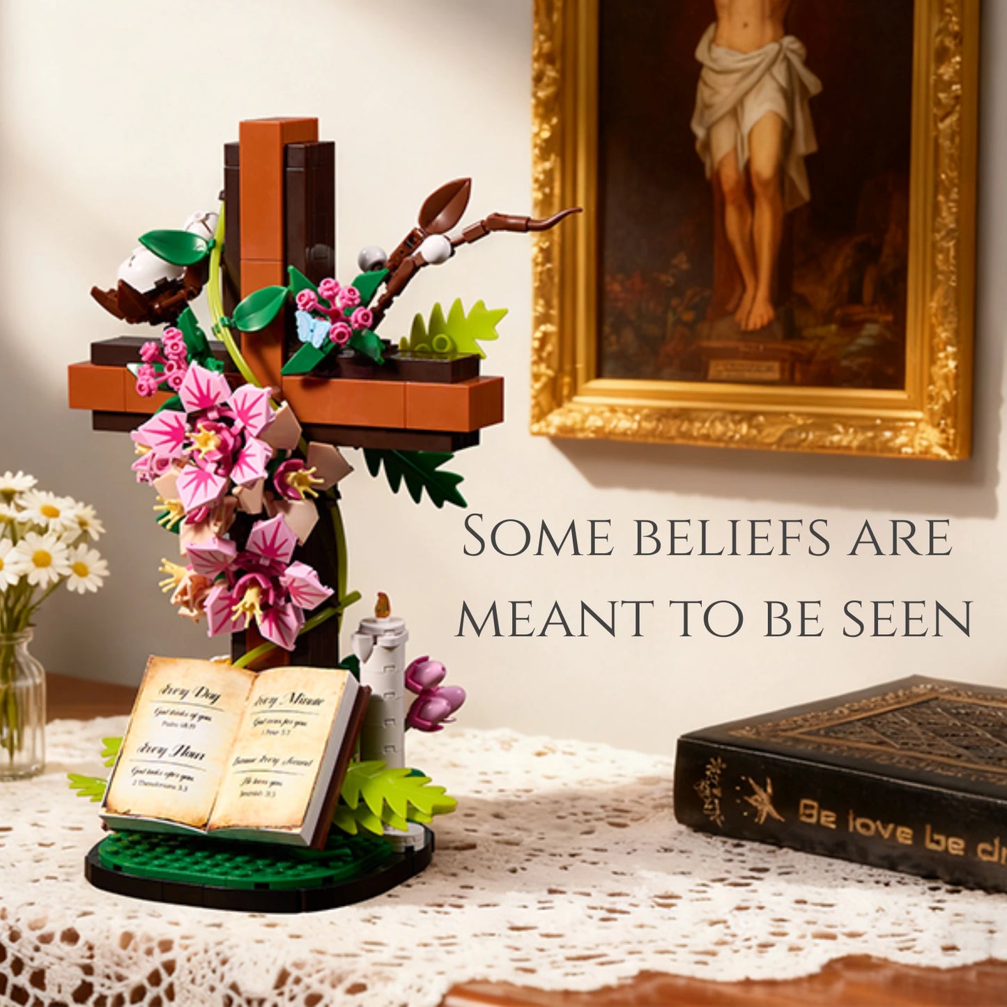 Cross & Bible Building Block Set - DIY