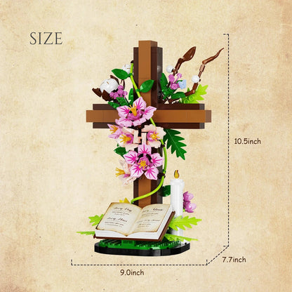 Cross & Bible Building Block Set - DIY